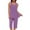 Purple, variant on Tnhcen Women's Casual Print Sleeveless Crewneck Sleepwear Set Tank Top & Capri Pants Pajama S-2XL Soft Polyester Spandex Lounge Wear