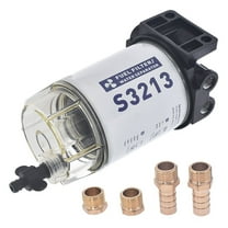 S3213 Marine Fuel Water Separator with Clear Bowl, Replaces for Mercury 35-60494-1 35-809097 18-7932-1 18-17928