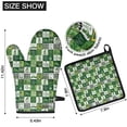 thumbnail image 6 of St. Patrick's Day and Gnomes Green Kitchen Oven Mitt and Pot Holder Set 2 Pcs, Heat Resistant Up To 392 °F, for Baking, Cooking and Grilling, 6 of 6