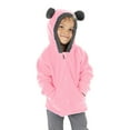 thumbnail image 1 of FAOWME Sweat à Capuche Chaud pour Enfants Garçons Filles Automne Hiver Rose 4-5 Ans, 1 of 5