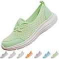 thumbnail image 2 of Daznico Mesh Shoes for Women - Women's Breathable Low Top Comfort Walking Shoes Stylish Ventilated and Non Sweaty Flat Soles for Daily Wear,Size 9, 2 of 9