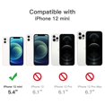 thumbnail image 3 of JETech 3 in 1 Case for iPhone 12 Mini 5.4-Inch, with 2-Pack Screen Protector and 2-Pack Camera Lens Protector, Full Coverage Tempered Glass Film, Shockproof Bumper Phone Cover (Navy), 3 of 7