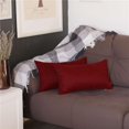 thumbnail image 1 of HomeRoots 399556 Maroon Red Modern Lumbar Throw Pillows, Multi Color - Set of 2, 1 of 1
