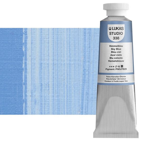 LUKAS Studio Professional Oil Color Paint High Pigment Professional Artist Paint - 37 ml Tube - Sky Blue
