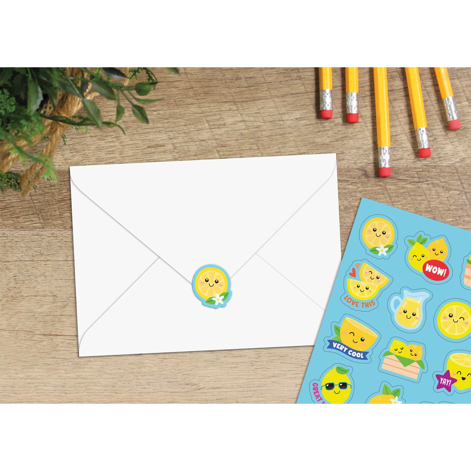 Teacher Created Resources Lemon Smelly Stickers, 120 Per Pack, 6 Packs