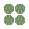 thumbnail image 2 of Kll Octagon Drink Coasters Set Of 4,Pu Leather Absorbent Coasters Set Decorative Coffee Cup Coasters Housewarming Gift For Home Decor-60s And 70s Style, 2 of 9