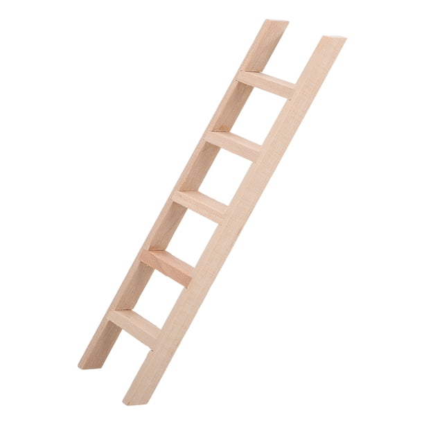 Escalera de casa de muñecas 1:12, muebles de casa de muñecas en miniatura, escalera de madera, mini escalera decorativa para casa de muñecas, modelo de escalera en miniatura