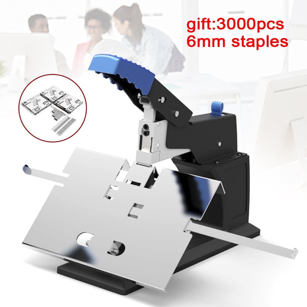 Sturdy Heavy Duty Stapler with Adjustable Margins, Comfortable Handle, and 3000 Staples for Quick, Easy, and Reliable Document Binding