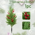 thumbnail image 4 of Outdoor Christmas Trees for Yard,Outdoor Christmas Tree Decorations,Outdoor Pathway Christmas Trees, Pre-Lit Artificial Xmas Urn Filler with LED Lights,Red Berries,Holiday Driveway Yard Decor, 4 of 6