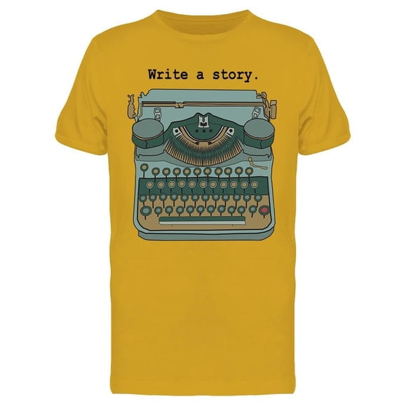 Vintage Typewriter In Color Tee Men's -Image by Shutterstock
