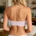 thumbnail image 3 of Jamsmile Women Strapless Bras Seamless Strapless Push Up Bras Convertible Wireless Underwire Support Bralette Padded Bandeau Bra, 3 of 5
