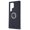 Black, variant on Whaledi Anti Fingerprint Matte Back Cover 360 Rotating Magnetic Stand for S24 Ultra