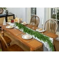 thumbnail image 3 of Guvpev 6FT Artificial Norfolk Pine & Cypress Mix Garland, Real Touch Cypress Greenery Garland, Thick & Lush Christmas Garlands for Mantel, Stairs, Table, Wall, Indoor Outdoor Christmas Decorations, 3 of 18