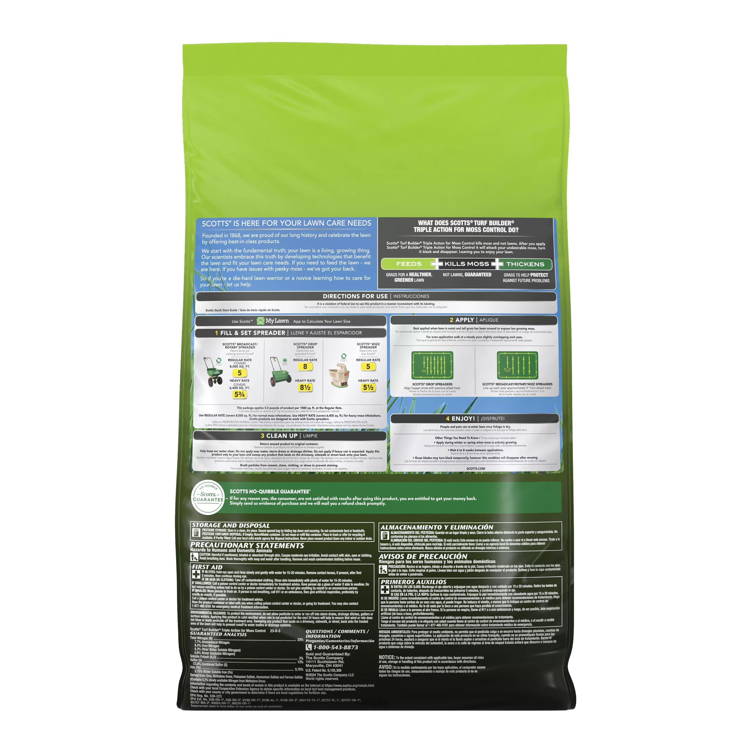 SCOTTS TURF BLDR TRPLE ACTION MOSS