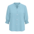 thumbnail image 6 of Blczomt Casual Tops for Women Blue 2026 T Shirts Trendy Lightweight Womens Blouses,XL, 6 of 6