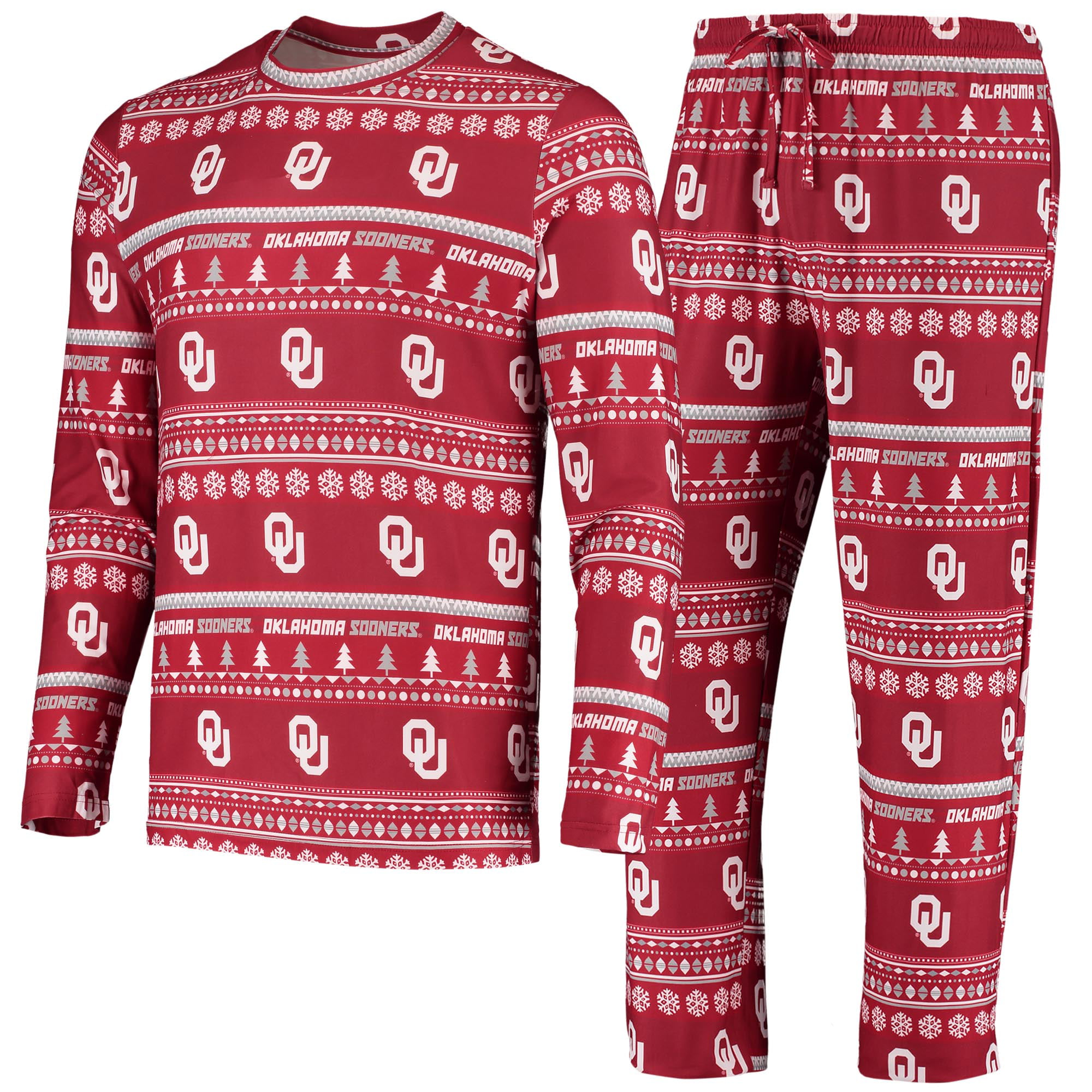 Oklahoma Sooners Boys 4-7 Sleepwear Short Sleeve Tee & Pants Set 