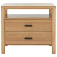 thumbnail image 5 of SAFAVIEH Couture Jaylessa Modern Nightstand with 2 Drawers, Natural, 5 of 15
