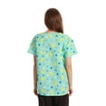 thumbnail image 3 of Just Love Women's Scrub Tops (Aqua - Moon and Stars, 1X), 3 of 3