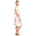 thumbnail image 2 of Lati Fashion Women Nightgowns Short Sleeve Female Nightgowns & Sleepshirts Pink Size X-Large, 2 of 4
