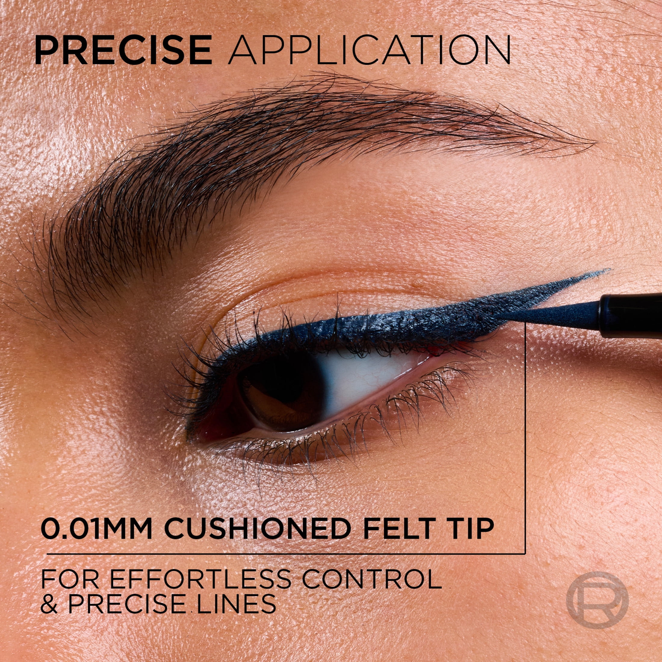 L'Oreal Paris Haute Precision Waterproof Liquid Eyeliner, Blue Suede 30, 0.03 fl oz