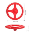 thumbnail image 2 of OULII Red Plastic Children's Rocking Car Steering Wheel 9.3X9.3X2.4in for Toddler Interactive Sound, 2 of 8