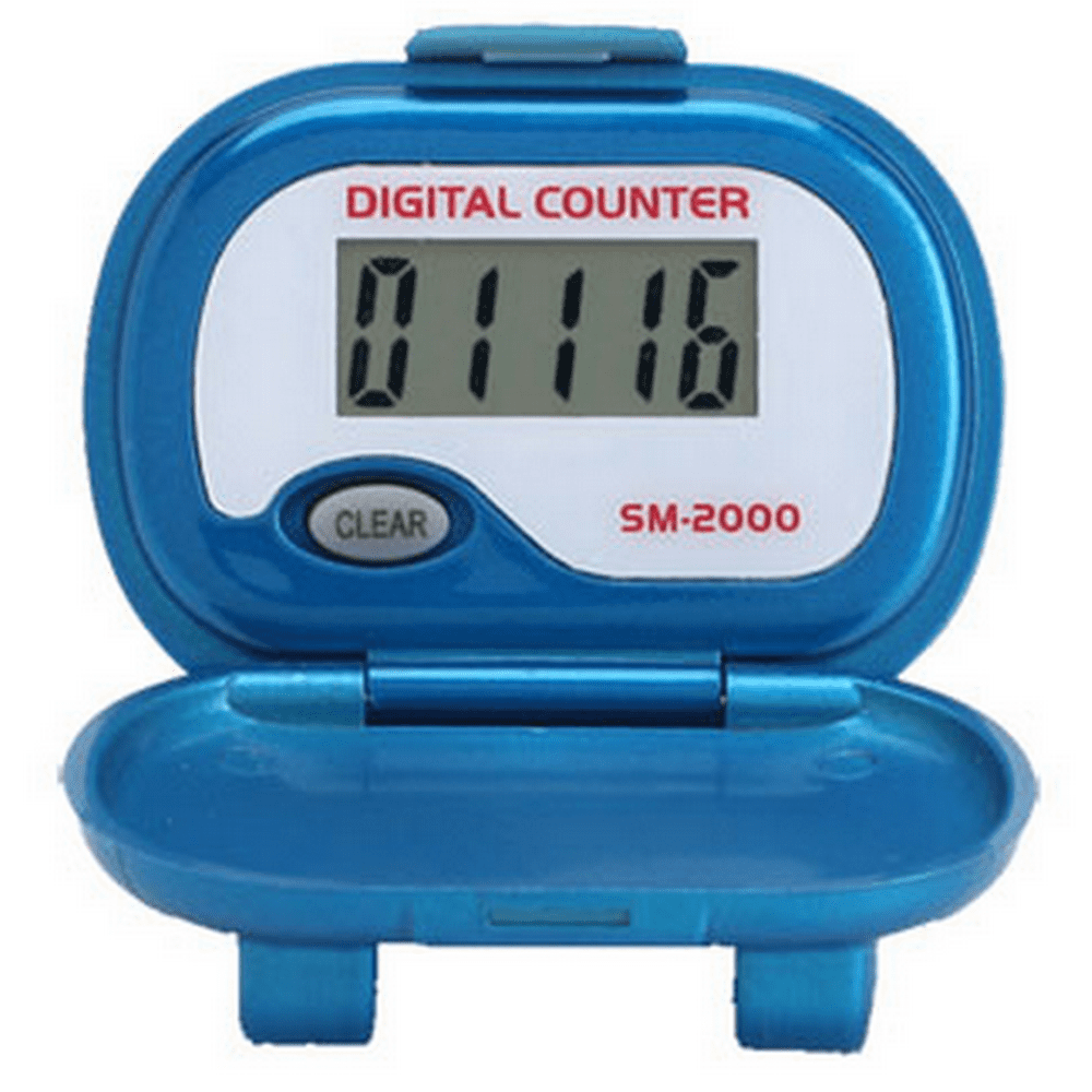 SM2000 Step Pedometer Simple Walking Pedometers Color Blue
