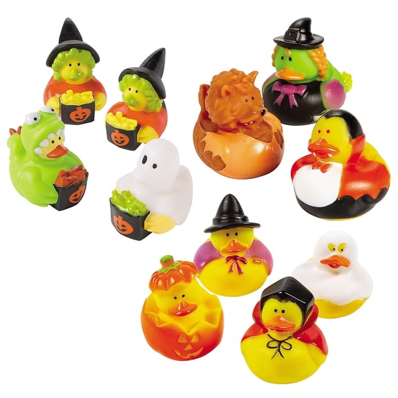 Fun Express Halloween Rubber Ducks Assortment - 36 Pieces