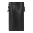thumbnail image 1 of Bolsa de almacenamiento colgante de PU, portátil, de gran capacidad, suave, impermeable, organizador de secador de pelo para rizador, color negro, 1 of 12