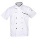 thumbnail image 1 of Chaqueta de chef unisex de manga corta, color blanco Blanca m, 1 of 9