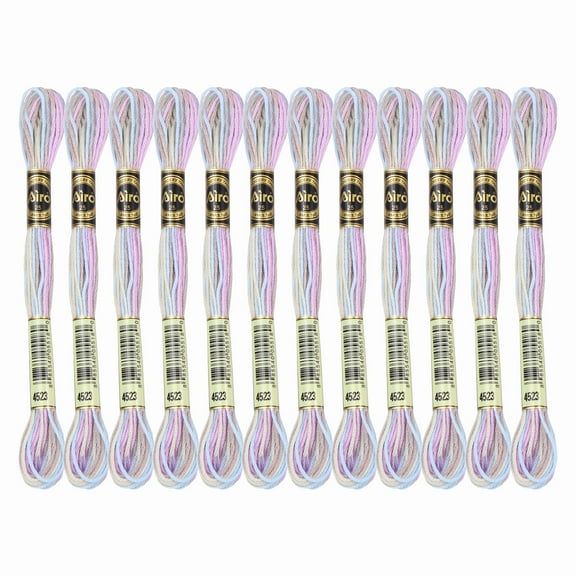 Uxcell 12 Skeins Embroidery Floss, Polyester Embroidery Threads Light Purple