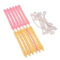 thumbnail image 2 of Set Of 12 DIY Cold Perm Rod Roller With Hair Curler Rubber Band for Hair DIY Design - 9 x 1.1 cm, 2 of 8