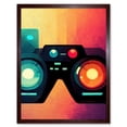 thumbnail image 1 of Rainbow Retro Goggle Headset 3D Tech Futuristic Gadget Art Print Framed Poster Wall Decor 12x16 inch, 1 of 5