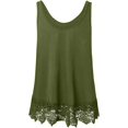 thumbnail image 2 of HSHDLDF Plus Size Swing Lace Flowy Tank Top for Women, 2 of 3