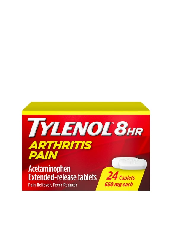 Tylenol 8 Hour Arthritis & Joint Pain Acetaminophen Caplets, 24 Count