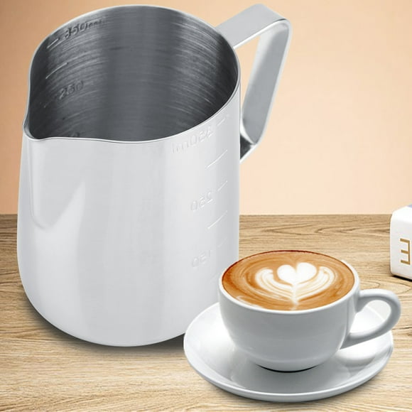 Rdeghly Milk Jug,Stainless Steel Milk Frothing Cup Coffee Pitcher Jug Latte Art, Milk Pitcher