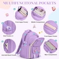 thumbnail image 3 of DAKIMOE Kids Backpack School Backpacks for College Cute Girl Middle High School Bookbag Large Capacity Lightweight Waterproof Daypack for Teens Students, 3 of 8
