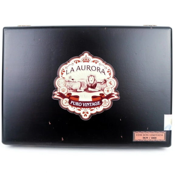 La Aurora Puro Vintage Salomones LE Empty Wood Cigar Box 13" x 9" x 1.75"