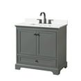 thumbnail image 4 of Wyndham Collection Wcs202036s-Qtz-Us3mxx Deborah 36" Free Standing Single Basin Vanity Set, 4 of 7