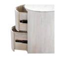 thumbnail image 3 of Carolina Classics Kingston 2-Drawer Round Wood Accent Table in Whitewash, 3 of 4