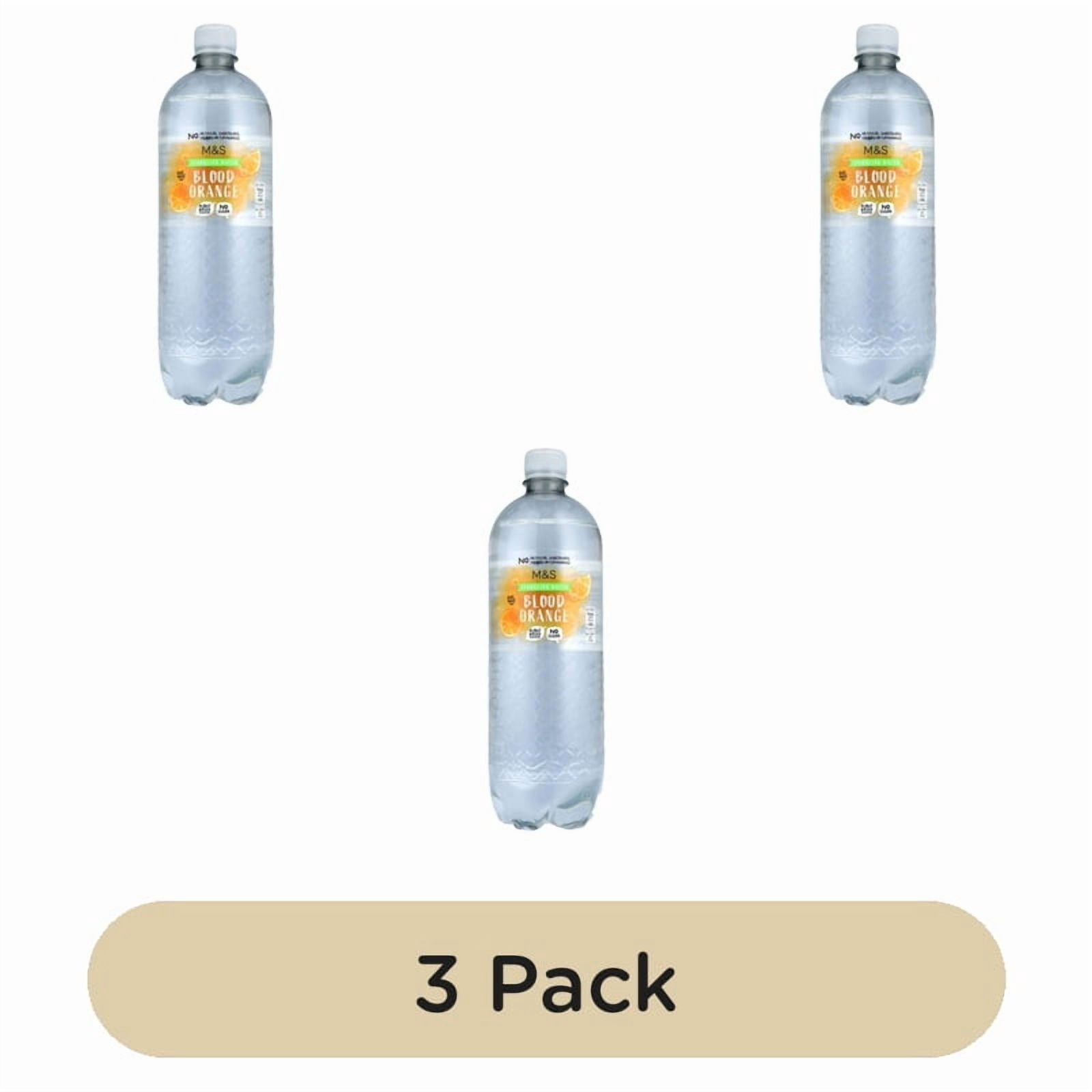 M&S Sparkling Blood Orange Water 1L, British Import (Pack of 3)