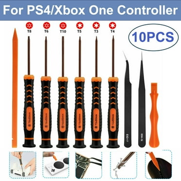 10 PCS Repair Screwdriver Set for Xbox One/PS4 PS5 Controller, Non-slip Torx Security Screwdriver Tweezer Pry Repair Tool Kits