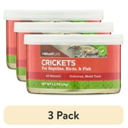 (3 pack) Vibrant Life Canned Crickets for Reptiles, Birds & Fish, 1.2 oz