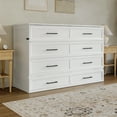 thumbnail image 4 of AFI Tucson Queen Murphy Bed Chest with 6" Mattress, Drawer & Charger, White, 4 of 20