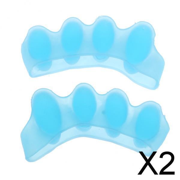 Separadores de dedos de silicona Salvador para pedicura paquete de 2-6 unidades 1 par 2 piezas