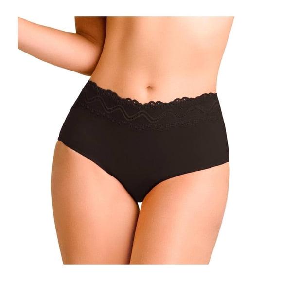 Pantaleta Berlei para Mujer, Completa con Encaje Negro Talla EG