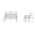 thumbnail image 6 of Highwood Lehigh 4ft Garden Bench - 2-Person, Eco-friendly, Synthetic Wood, 6 of 7