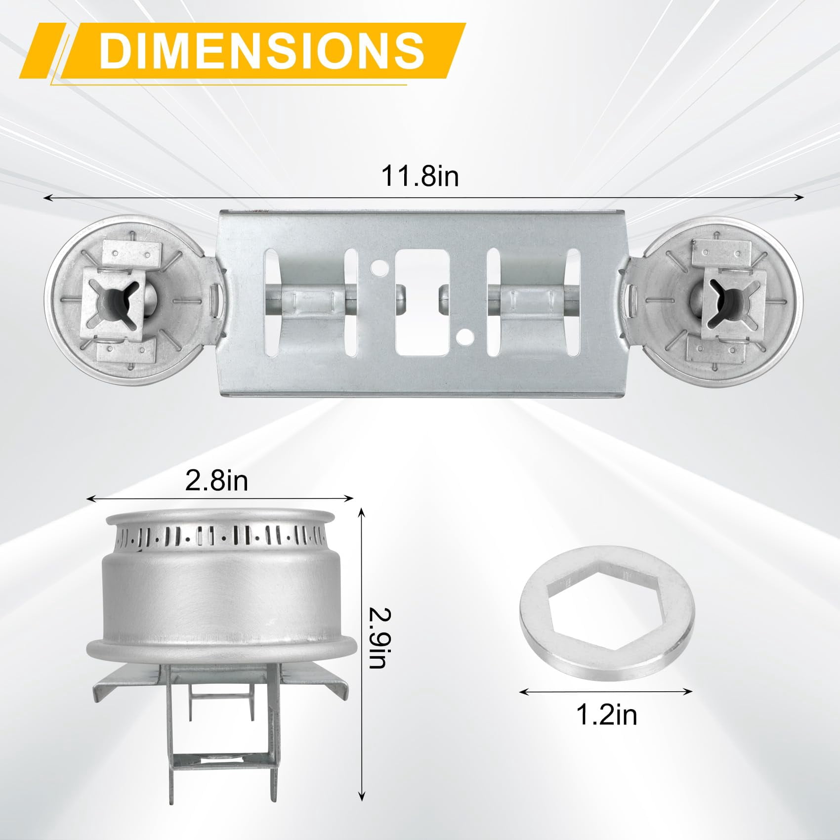 Double Burner Kit WB16K10026 Gas Stove Range Valve Control Assembly,Compatible with G.E Hot.point Gas Range Models,Replaces WB29K17 65932 868697 AP2633210 PS232404