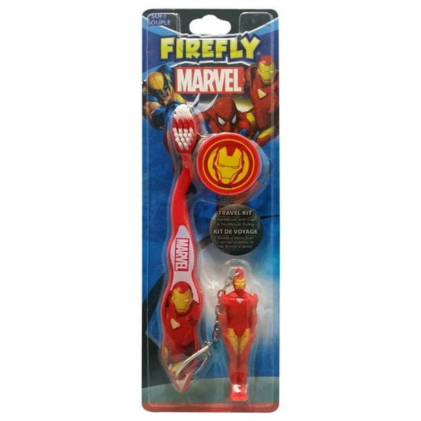 Marvel Superhero IRONMAN Toothbrush Oral Care Travel Kit