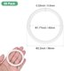 thumbnail image 3 of Uxcell 50-Pack Aros para Atrapasueños, Aros Redondos de Plástico de 2.2 Pulgadas para Macramé Floral para DIY de Corona de Boda Blanca de 0.22 Pulgadas, 3 of 6