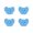 Blue, variant on 4-Pack Dishwashing Sponge, High Density Cleaning Sponge with Scrubber for Pots and Bowls, Water Absorbing Stain Removing Kitchen Scouring Pad for Daily Dish and Cookware Cleaning